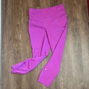 LuluLemon leggings bright purple